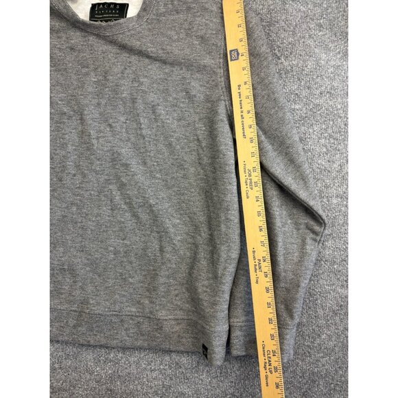Jachs New York Shirt Men's Large Gray Long Sleeve Crew Heavy Knit Camping - Picture 4 of 7